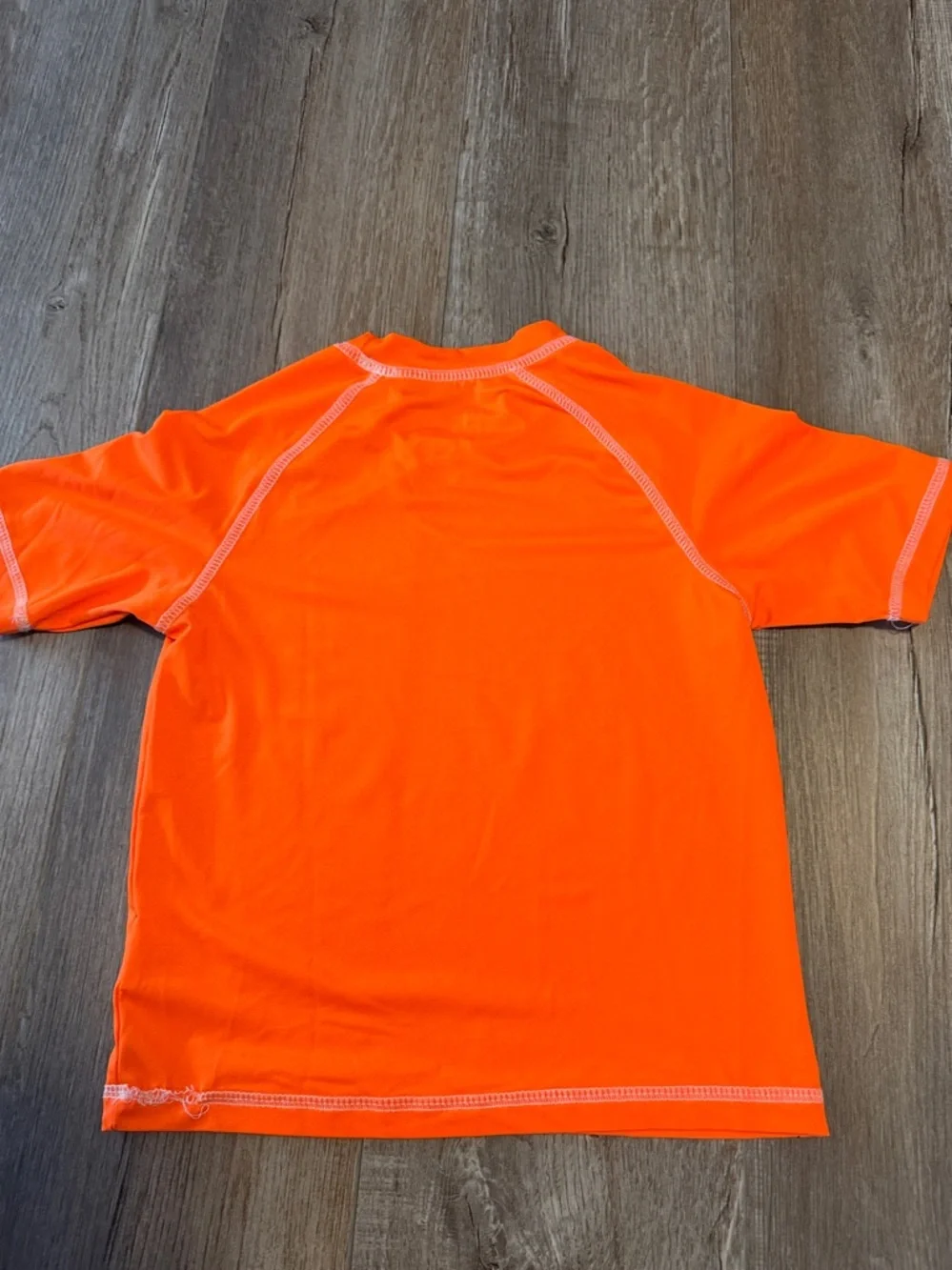 Set of Kids iXtreme Palm Tree Rash Guard Swim Shirts - Orange & Navy